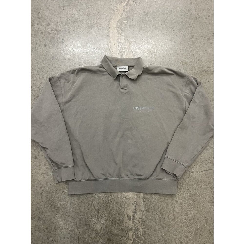 Fear of god essential long sleeve polo Men size small